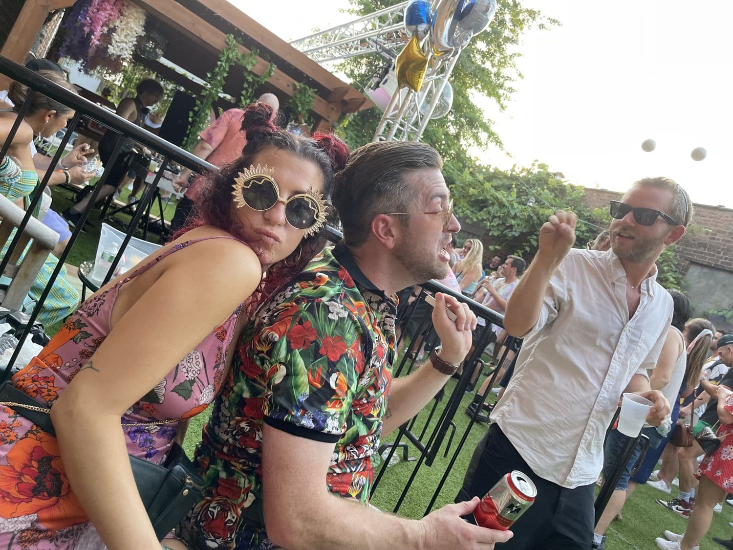 Maria, Greg, and Reilly out with the crew