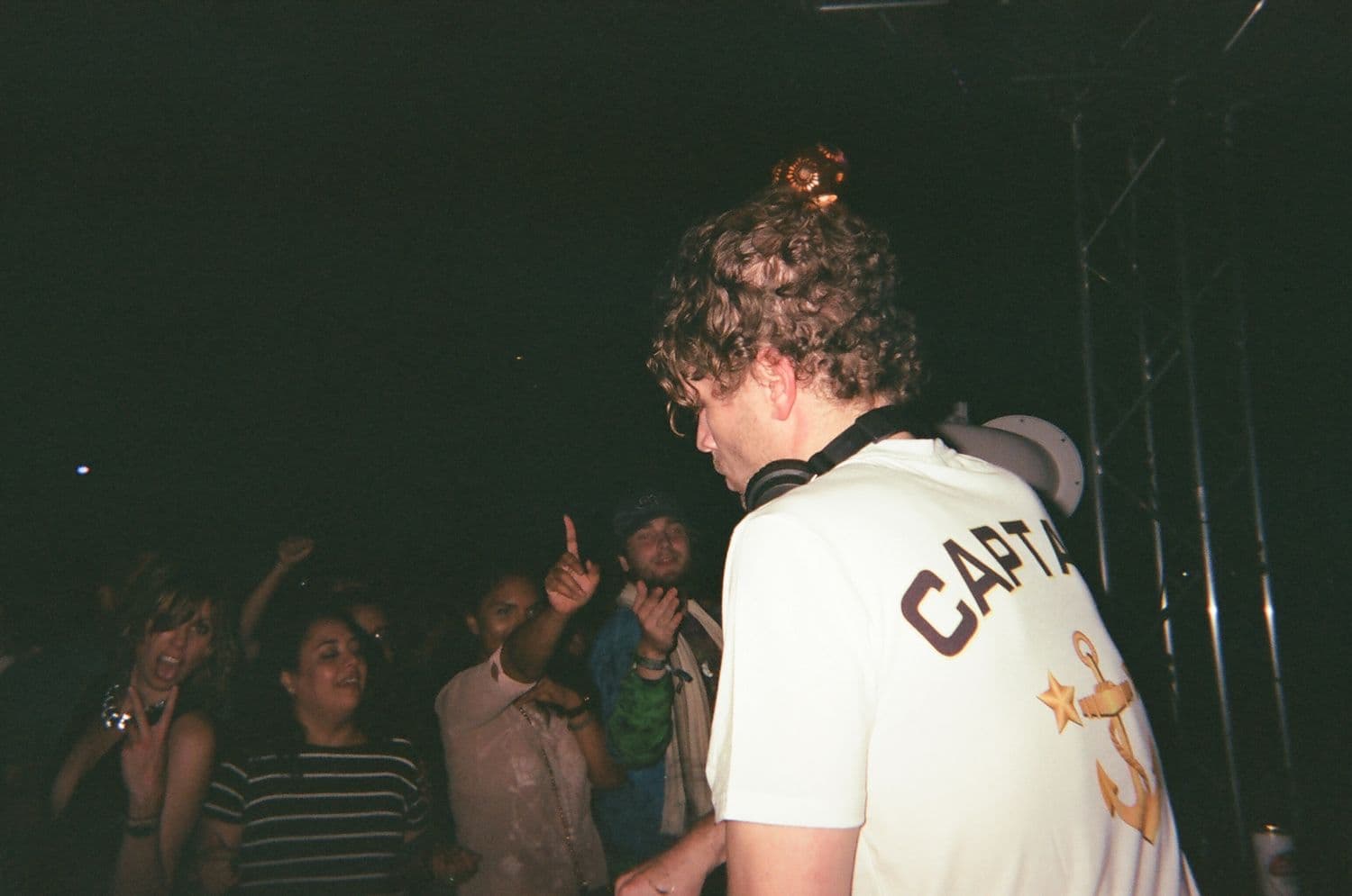The dance floor on 35mm, hard flash
