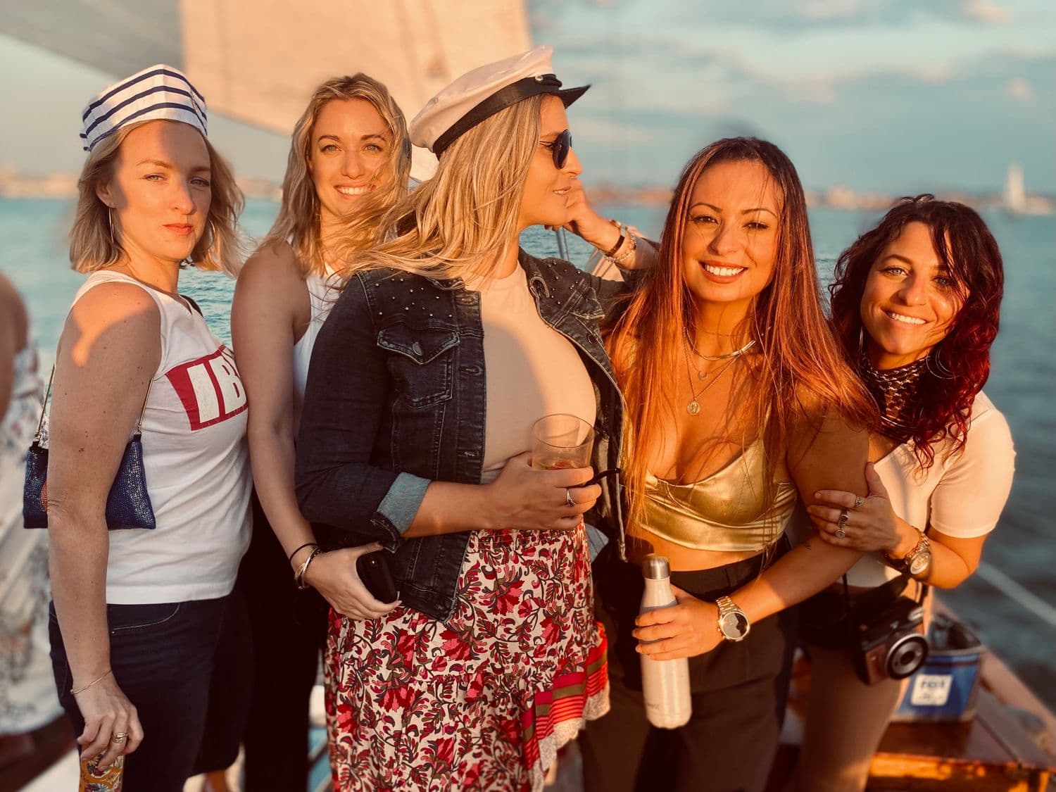 Golden hour on a New York Harbor sail