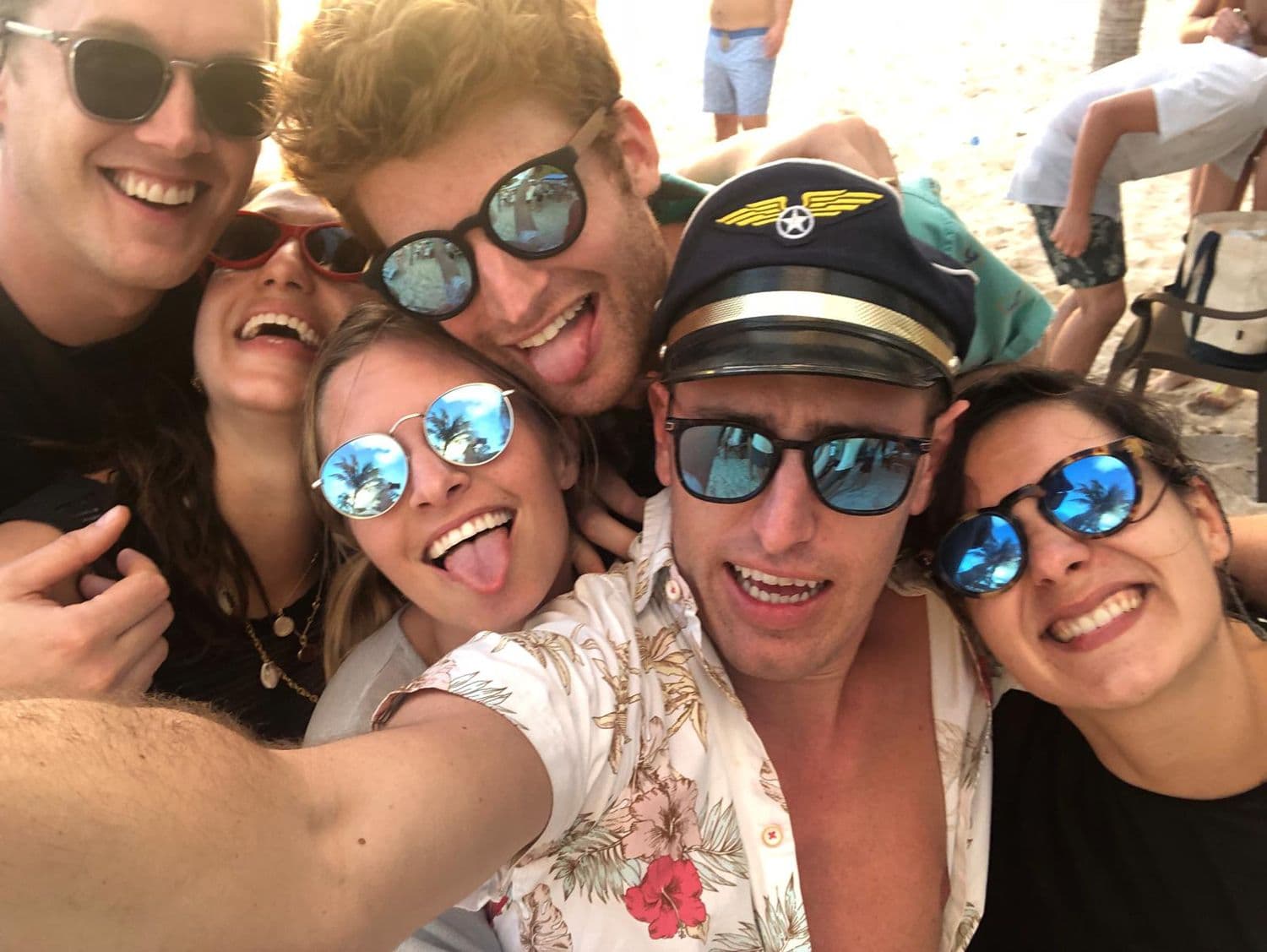 Captain-hat selfie somewhere off the coast
